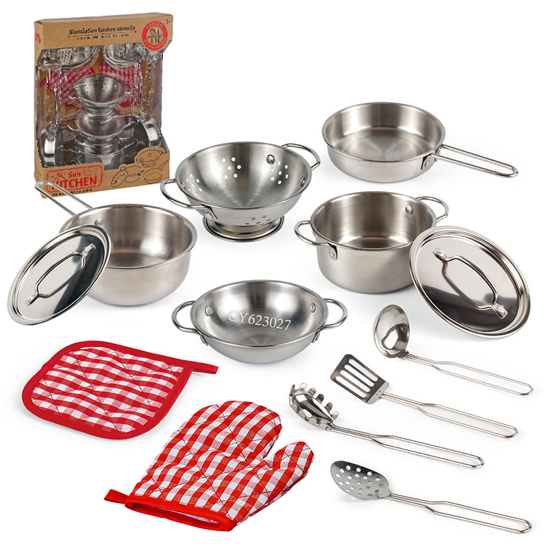 ๐ฉโ๐ณ Kids Kitchen Set โ Pretend Cooking Playset with Utensils, Food & Light/Sound Effects ๐ตโจ